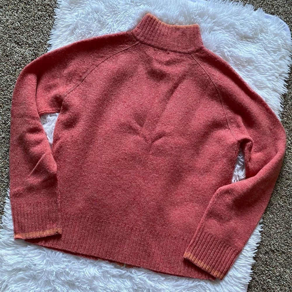 Bass Lambs Wool Zip Front Jacket Size Small - Picture 5 of 6